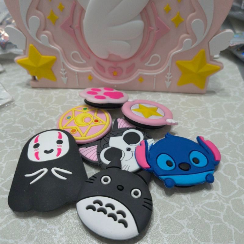 Suporte Celular Pop Socket clip Ghibli No face Totoro Chi Unidade