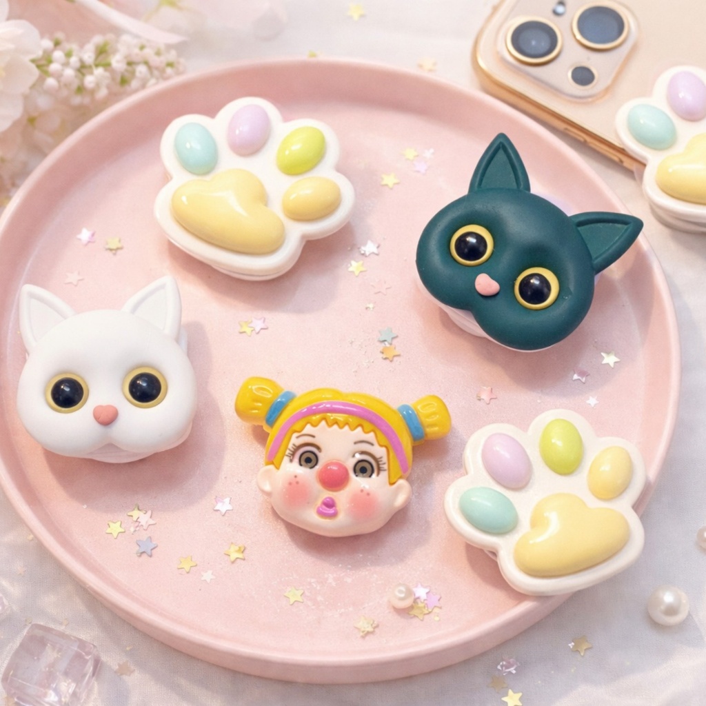 Suporte para Celular Divertidos Pop Socket Gatinho Patinha de Cachorro