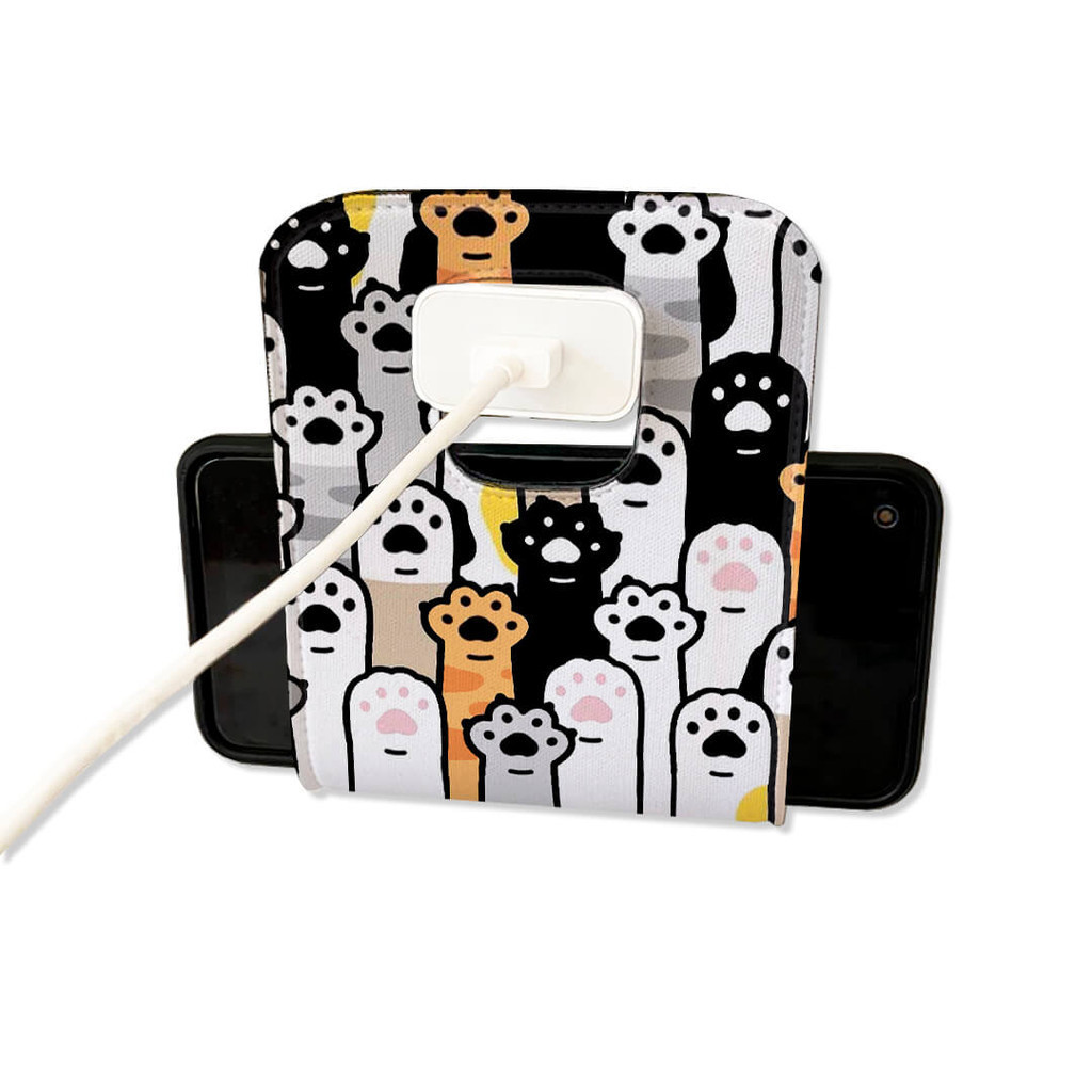 Faixa Carregador para Celular Patinha De Gatos