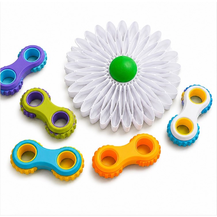 Kit Hand Spinner Sensorial Antiestresse 2 Peças Fidget Toy