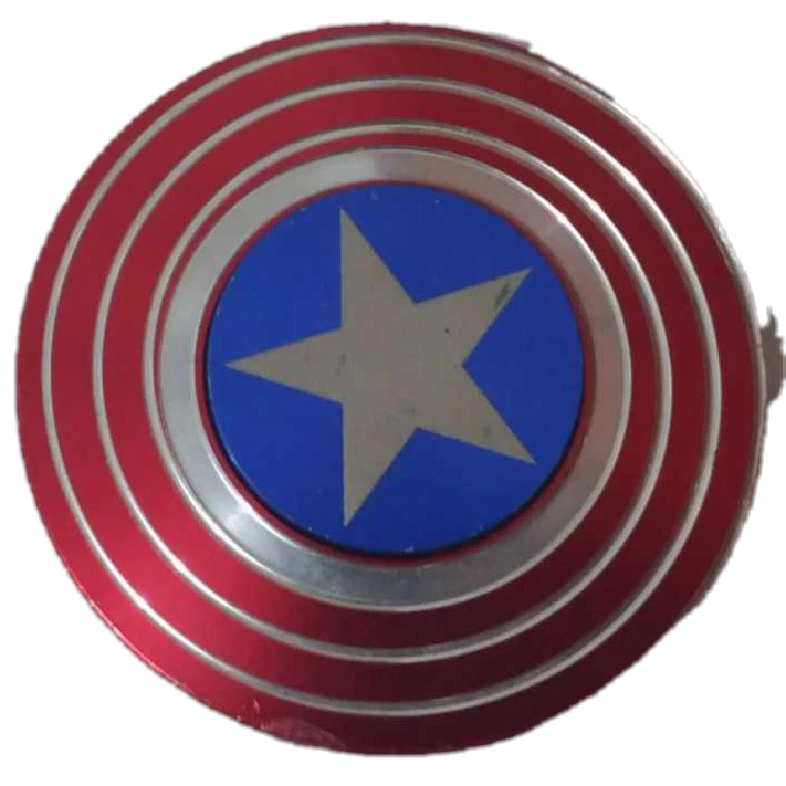 Fidget Hand Spinners Spinner Metal Ferro Rolamento Raros Cor Vibrantes Capitão América