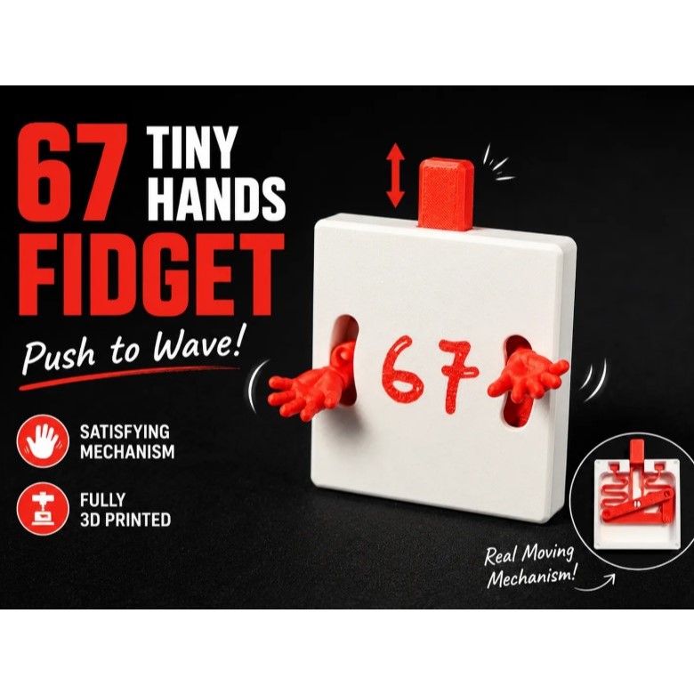 Brinquedo Viral 67 Tiny Hands Six Seven Fidget 3D