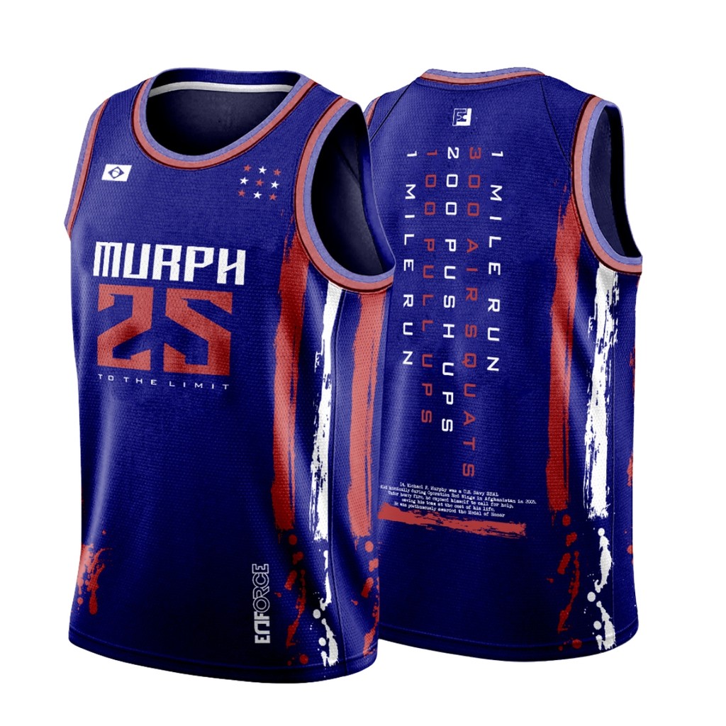 Camiseta Regata Murph Crossfit Treino Box Academia Azul