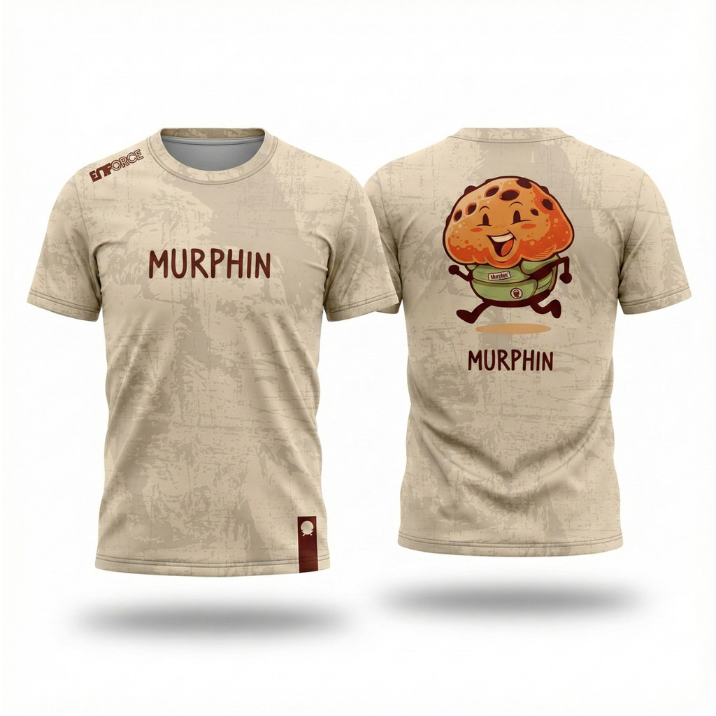 Camiseta ou Regata Murphin Murph Crossfit Treino Box Academia Bege