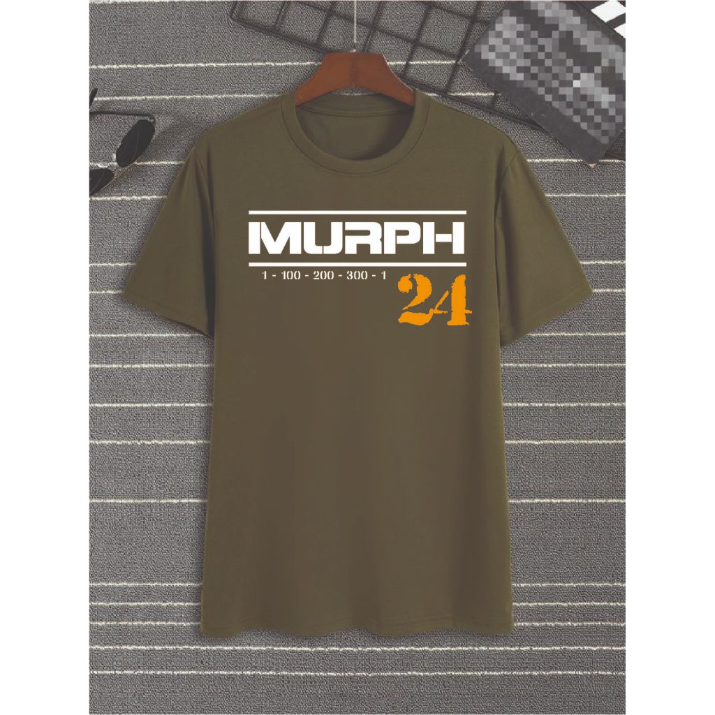 Camisa T-shirt Crossfit MURPH verde e amarelo
