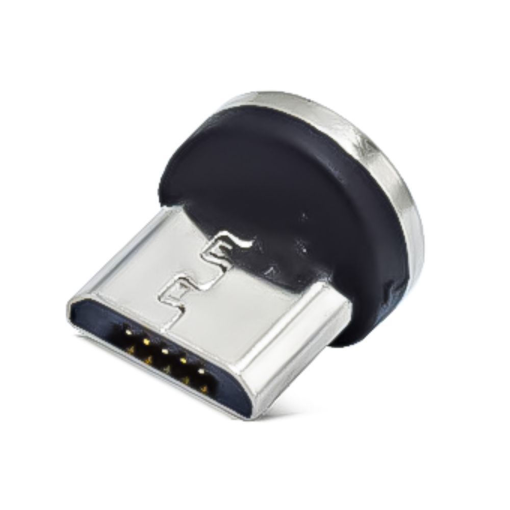 Conector Plug Imã Ponta Micro USB para Cabo Magnético Android Reposição