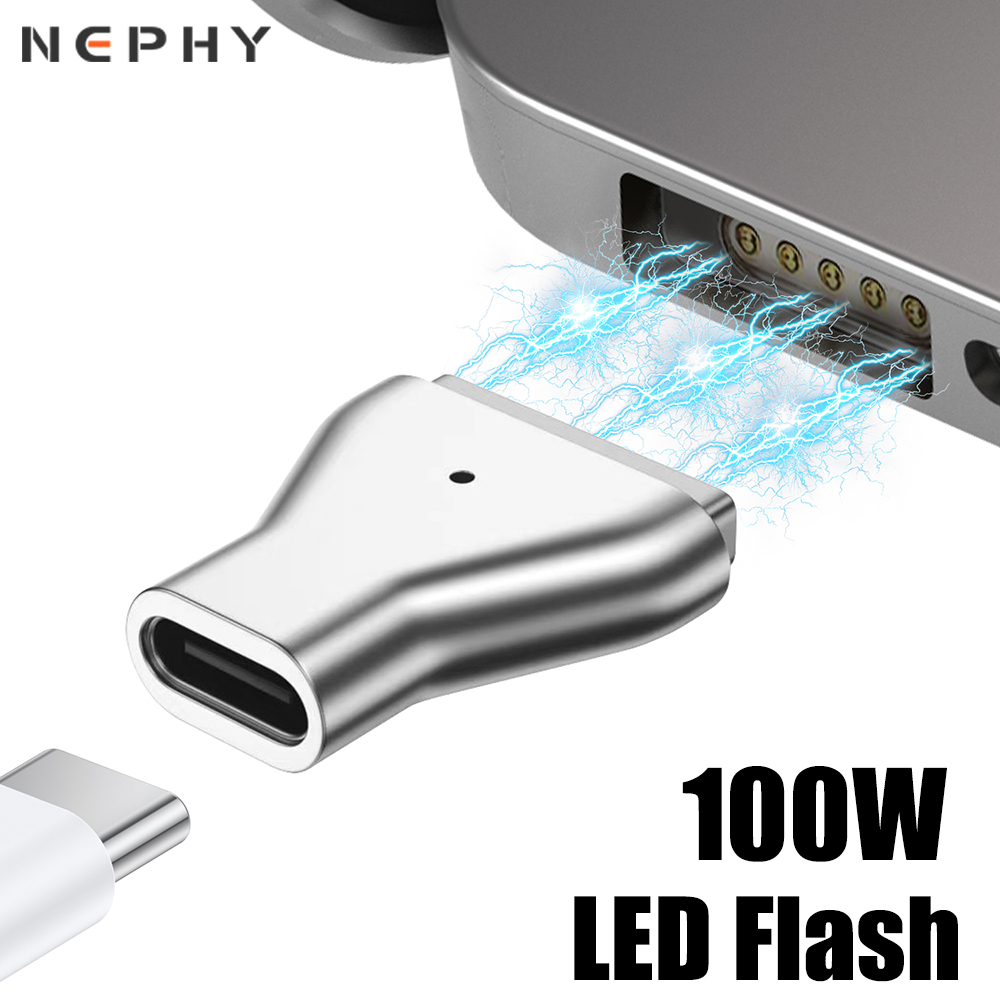 Adaptador Magnético USB PD Tipo C Para Apple Magsafe2 Magsafe 2 MacBook Air Pro Plug Converter USBC De Carregamento Rápido Feminino