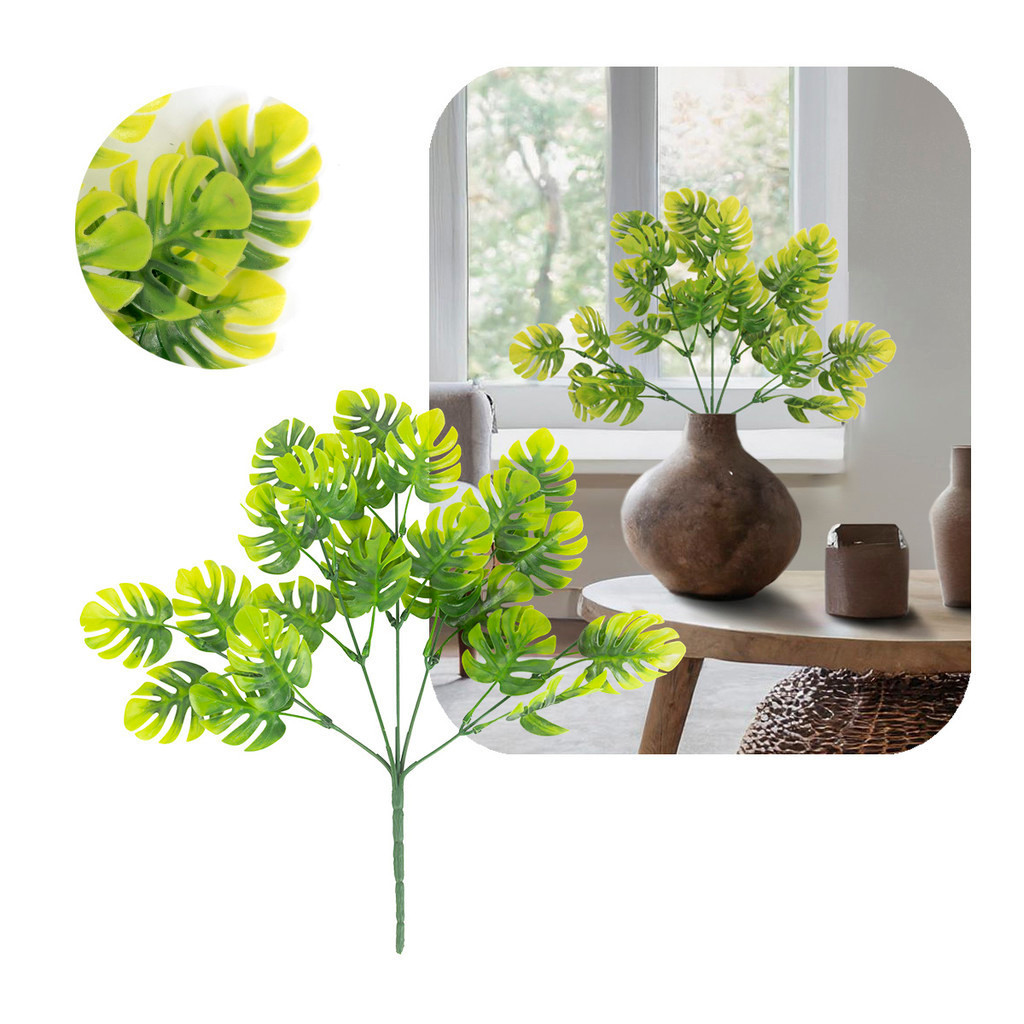 Planta Artificial Ramo Buque Matinho Floral Folhagem Arranjo Decoração Casamento Festas Jardim