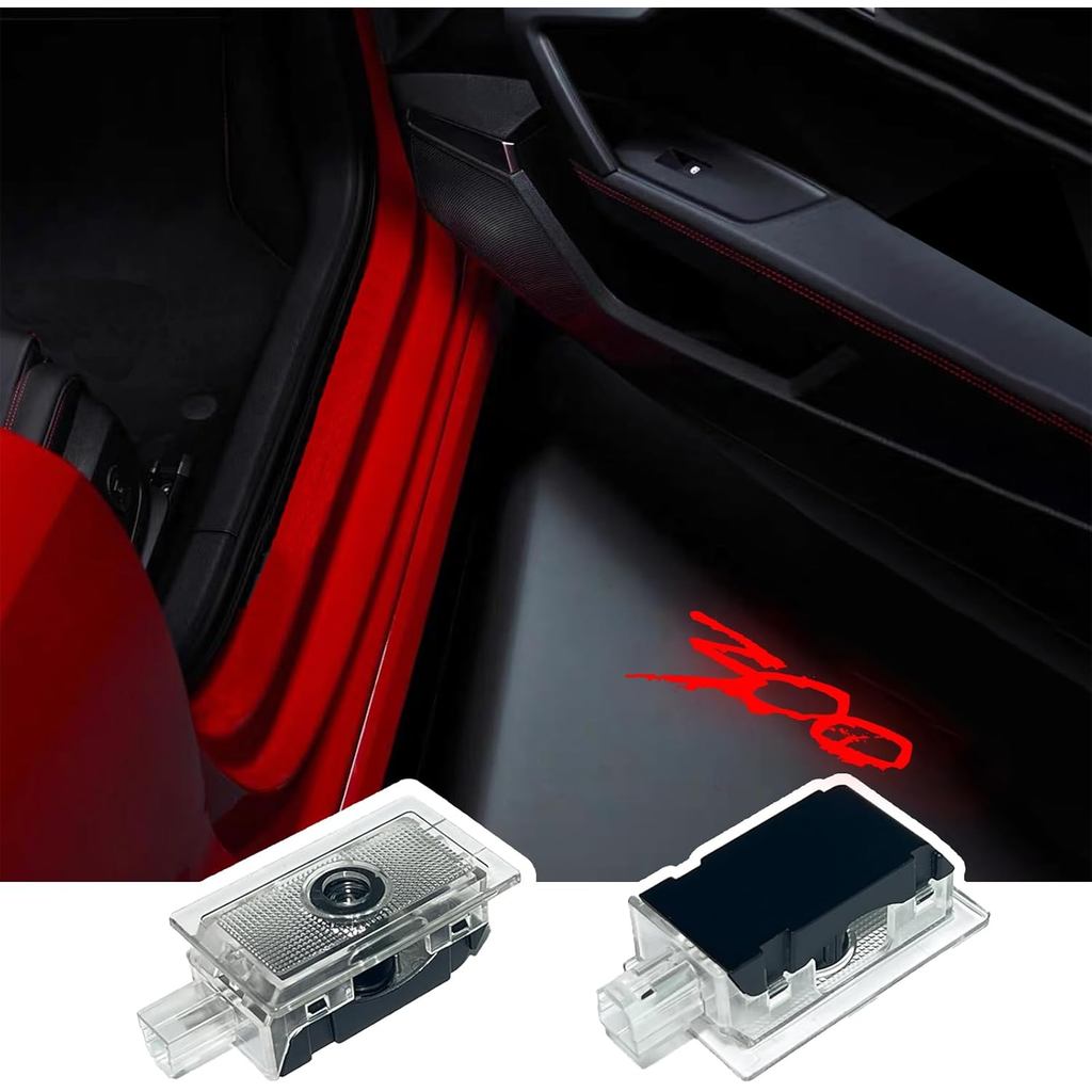 2PCS LED Car Door Logo Projector Lights for Chrysler 300 300C 300S 2005-present Ghost Shadow Light Laser Courtesy Step L