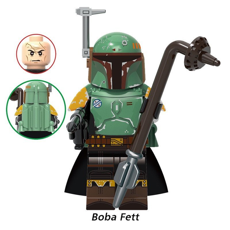Taskeen Raiders Boba Han Solo Din Djarin Korska Reeves S'tankwada Moff Gideon Star Wars Mini Figuras de Blocos Brinquedo
