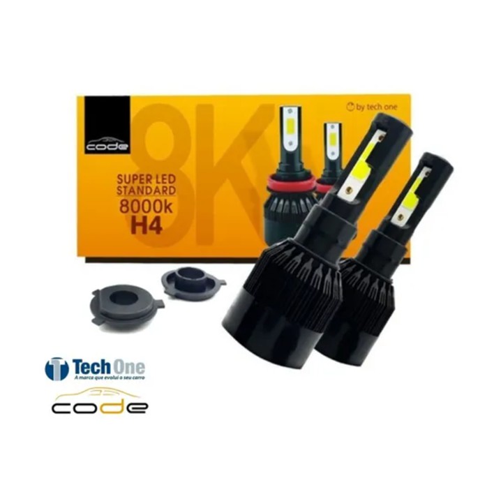 Ultra Led Code Tech One Com Cooler H11 8000k 7800 Lumens