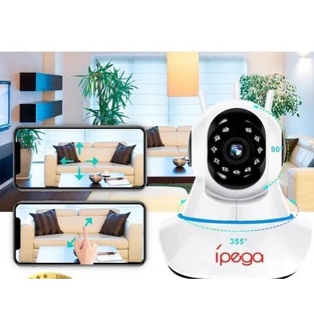 Câmera Segurança Ip 1080p Carecam Wifi Audio com 3 Antenas