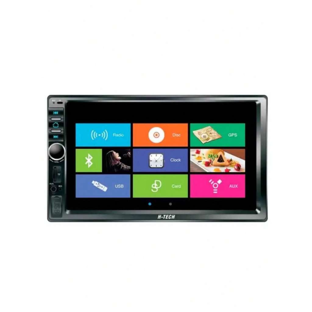 Central Multimídia Mp5 Bluetooth E tech Touch Screen 2 Din Tela de 7 Polegadas Touch Screen LEY 2067 GPS