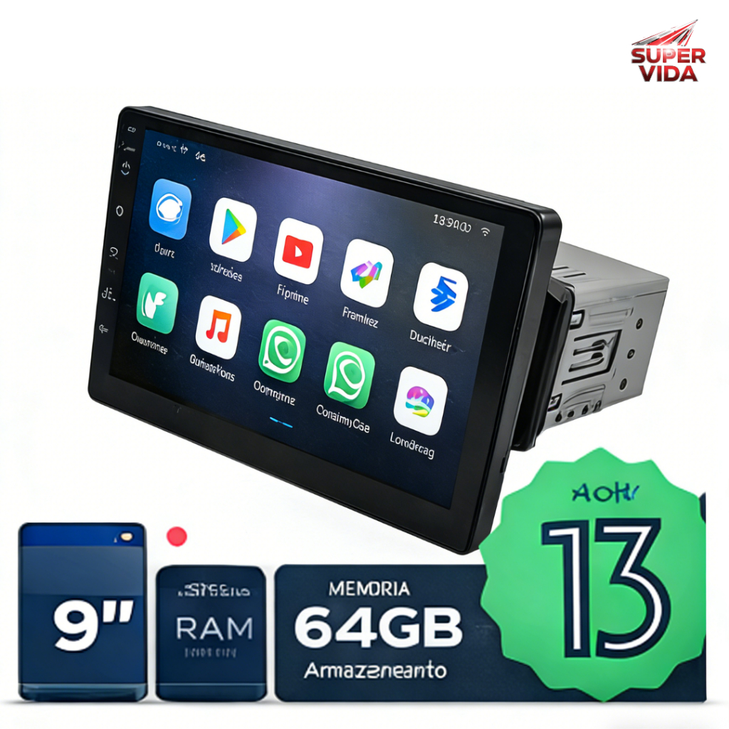 Multimídia Touch Screen 1 Din ACM-1091 | 9