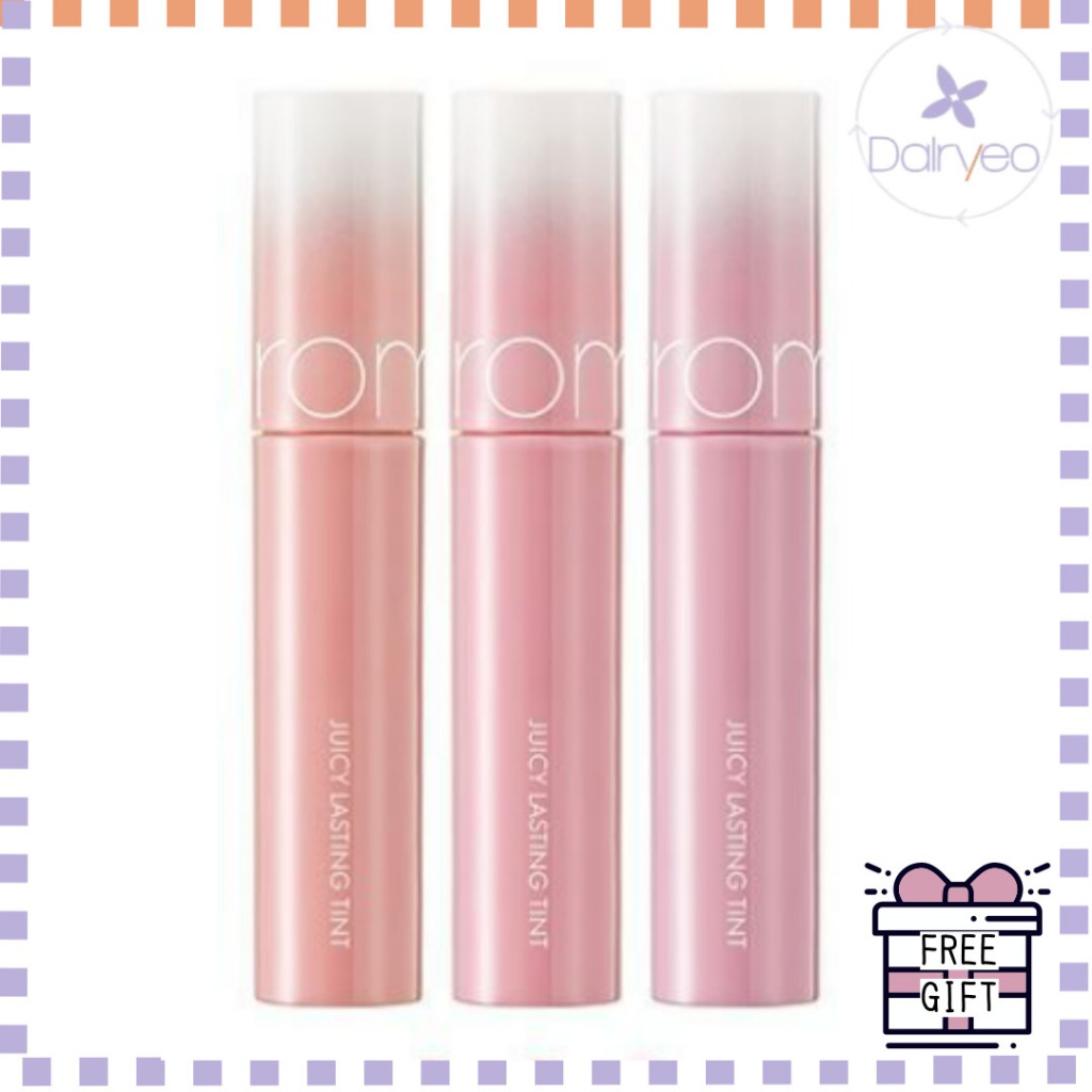 rom & nd Juicy Lasting Tint 30 Cores Cosméticos Coreanos Lábios Coloridos Maquiagem Tonalidade Duradoura Batom