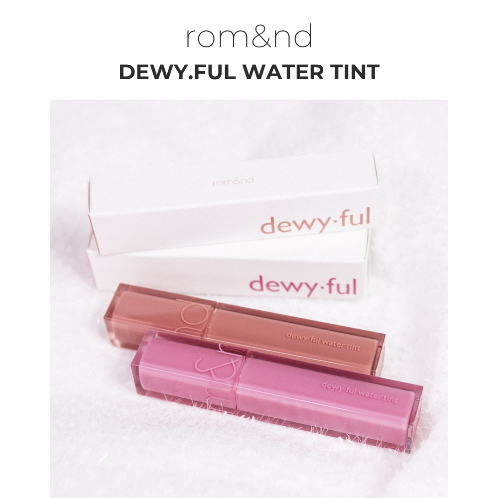 Rom&nd Dewyful Water Tint 5g | Tinta Labial Leve e Duradoura | 13 Cores