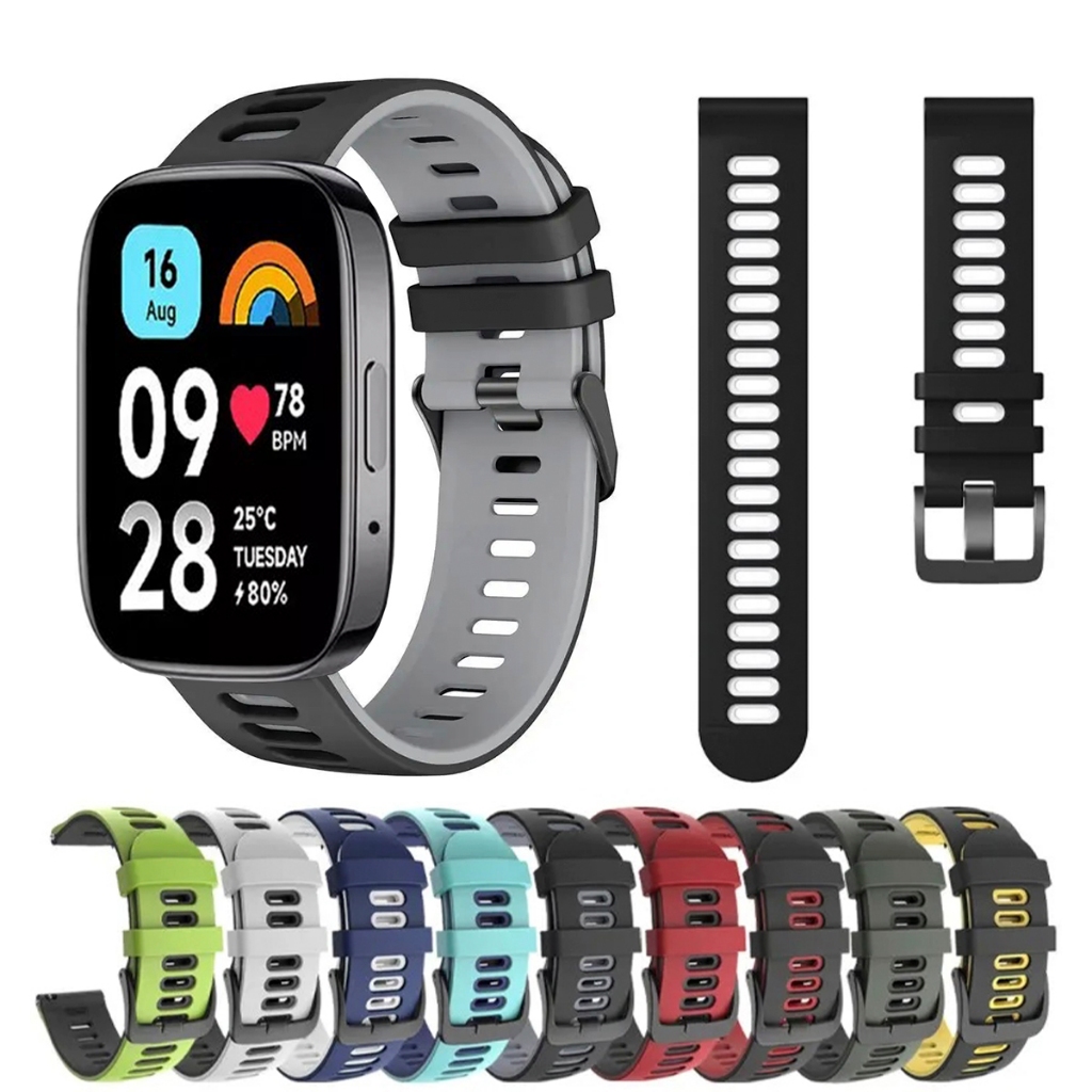 Pulseira 22mm de silicone SPORT para Smartwatch Redmi Watch 3 Active