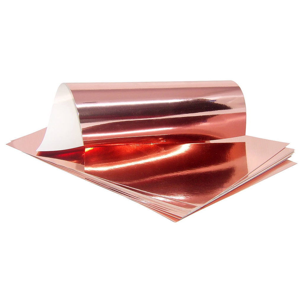 Papel Laminado Rose Gold A4 250g para Artesanato Decorações Enfeites Lembrancinhas Pacote com 10 Folhas