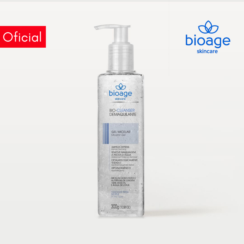 Bioage Sabonete Facial Demaquilante Gel Micelar Limpeza Express - Bio-Cleanser Demaquilante 300g