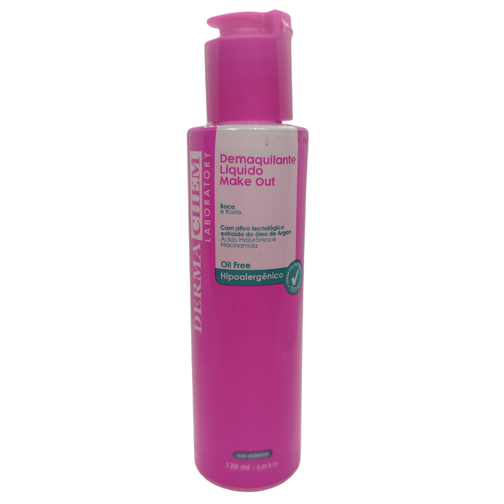 Demaquilante Dermachem Make Out 120ml Água de Limpeza Facial Ácido Hialurônico Original