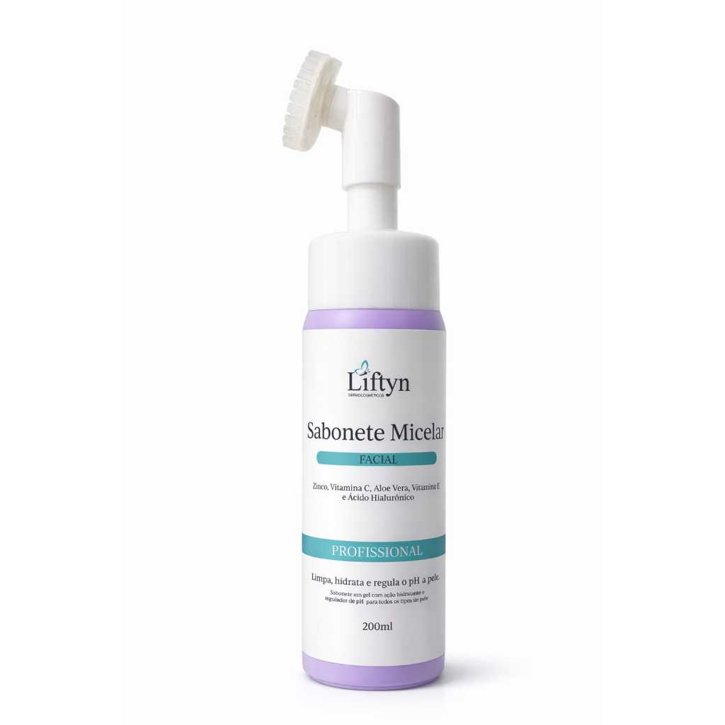 Sabonete Facial Micelar 2x1 em espuma demaquilante