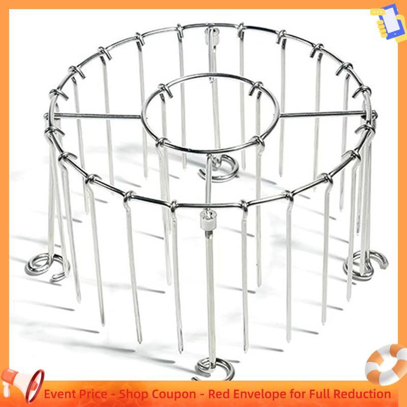 Rack De Espeto Para Grelha De Fritadeira De Ar , Conjunto De Kabob Churrasco De Aço Inoxidável , 24 Espetos De Carne Ver
