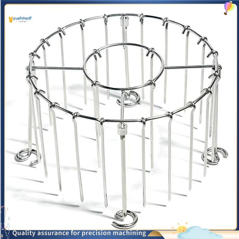 Rack De Espeto Para Grelha De Fritadeira De Ar , Conjunto De Kabob Churrasco De Aço Inoxidável , 24 Espetos De Carne Ver
