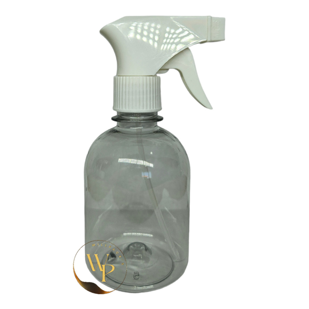 Kit 2 Frascos Pet 250ml c/ Válvula Spray Gatilho 28/410 Branco