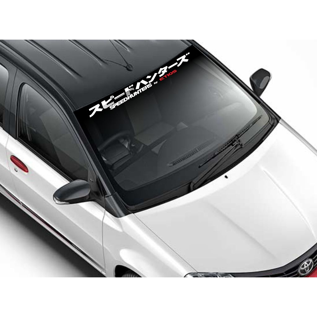 Adesivo Speedhunters Japonês Para-brisas Carro Tuning para Toyota Etios