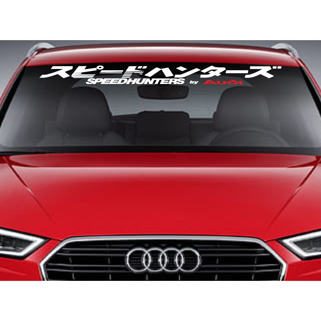 Adesivo para-brisas carro tuning Speedhunters by Audi para modelos Audi