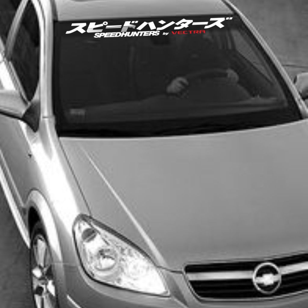 Adesivo Speedhunters Japonês de para-brisas carro p/ Chevrolet Vectra