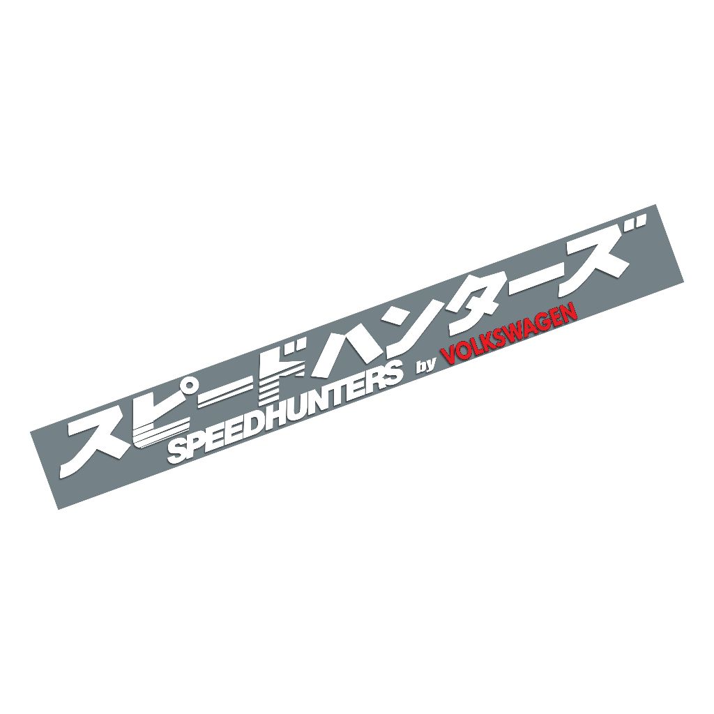 Adesivo Speedhunters Japonês Para-brisas Carro p/ modelos Volkswagen 58cm