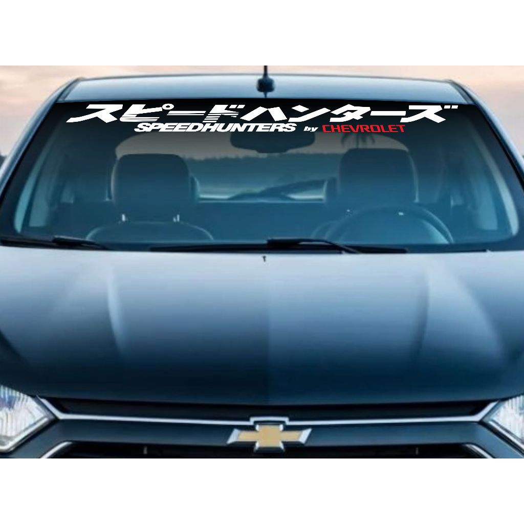 Adesivo Speedhunters Japonês de para-brisas carro p/ modelos Chevrolet