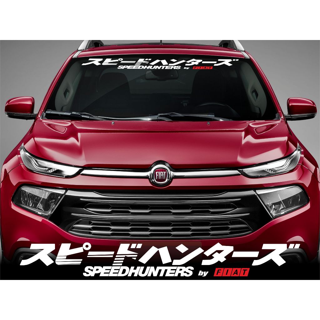 Adesivo Speedhunters Japonês para-brisas para modelos Fiat