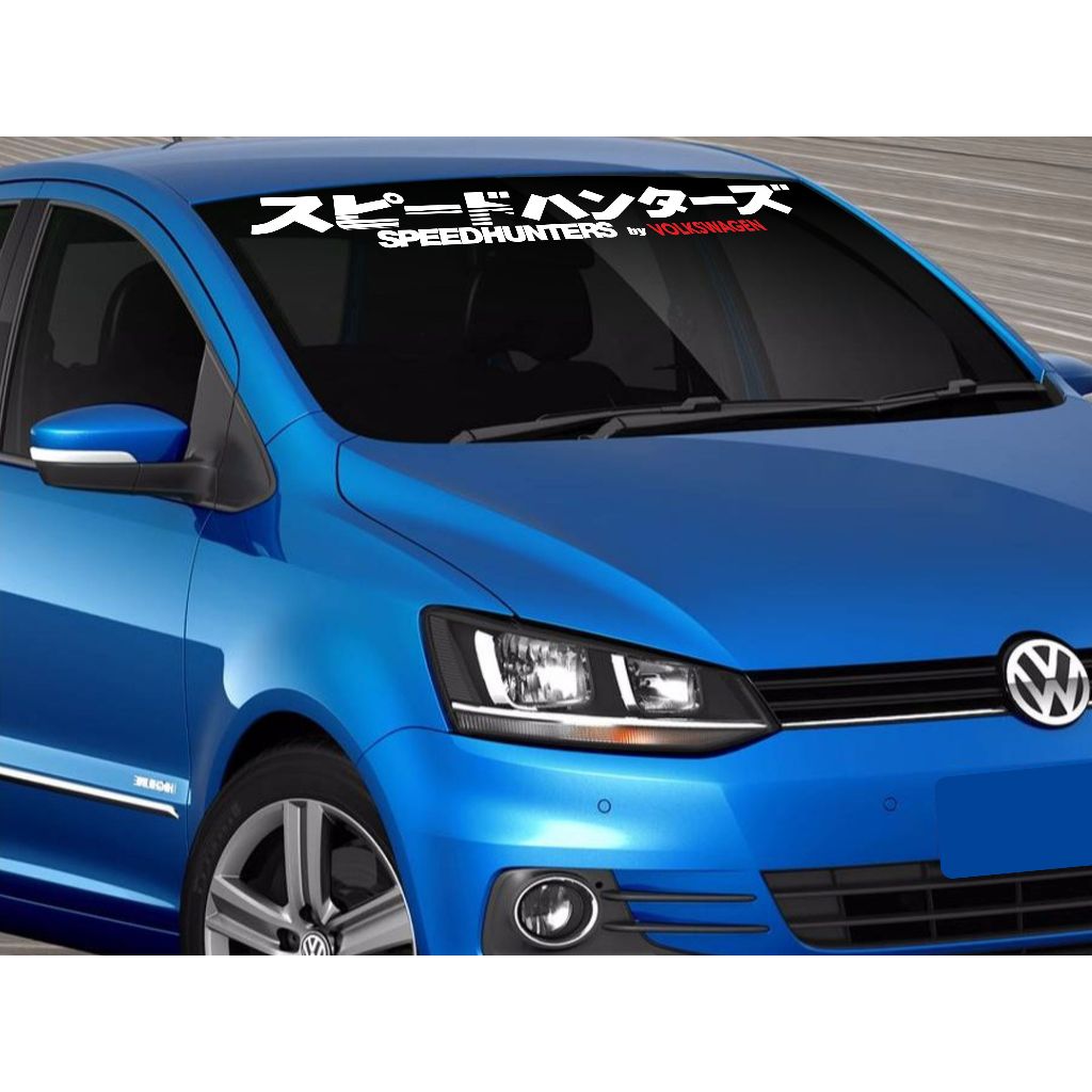 Adesivo Speedhunters Japonês Para-brisas Carro Up Gol Fox T-cross Nivus Volkswagen