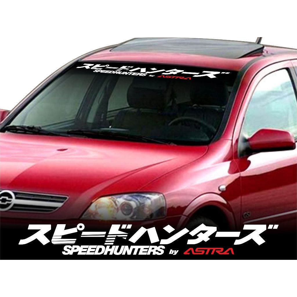 Adesivo Speedhunters Japonês Para-brisas Carro para Chevrolet Astra