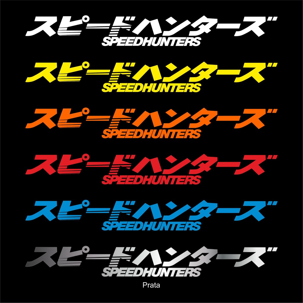 Adesivo Speedhunters Japonês Parabrisa Carro Tunado Color