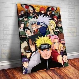 QUADRO DECORATIVO NARUTO ANIME DESENHO PLACA MDF 20X30