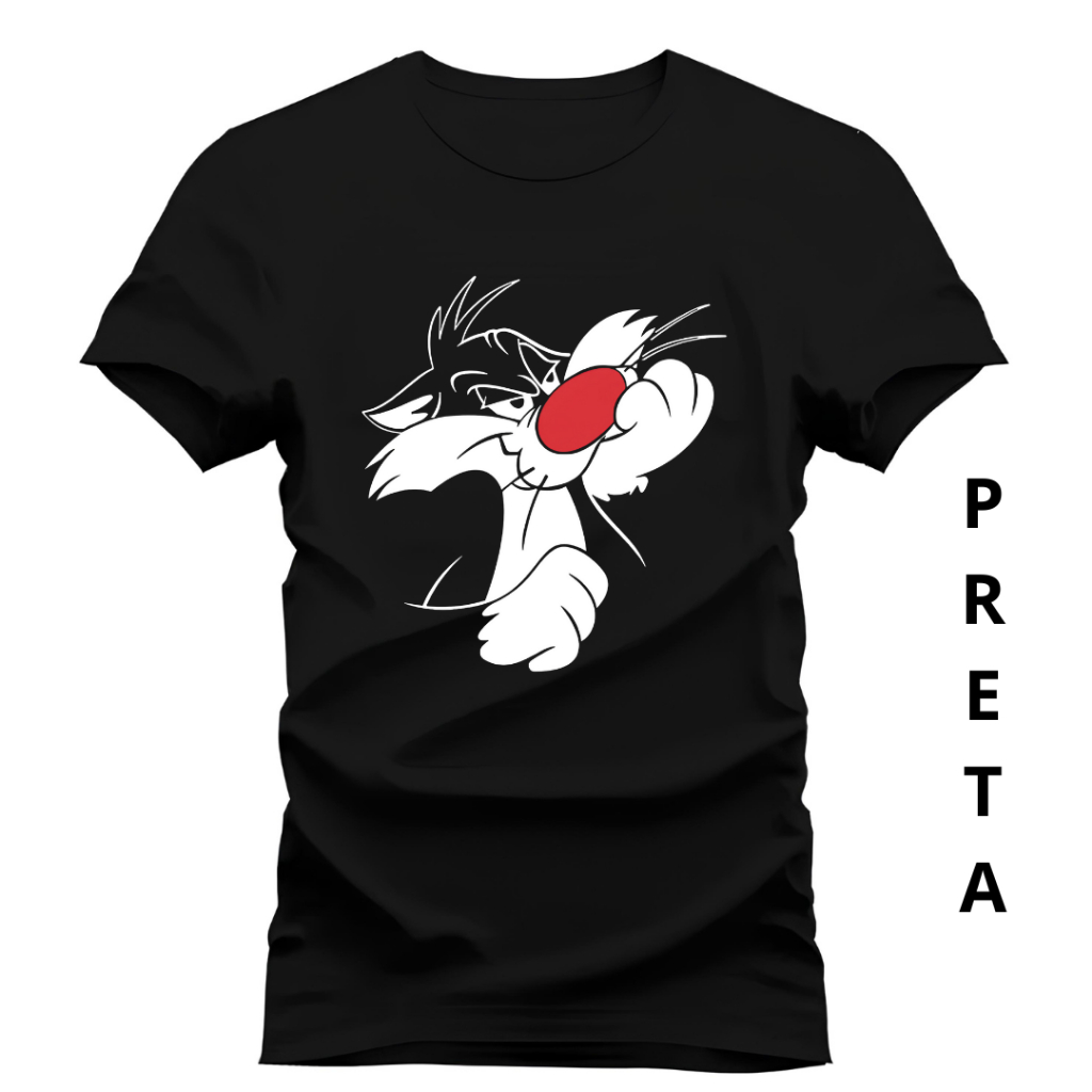 Camiseta Unissex Anime Frajola Desenho Camisa 100% Algodão Envio Imediato
