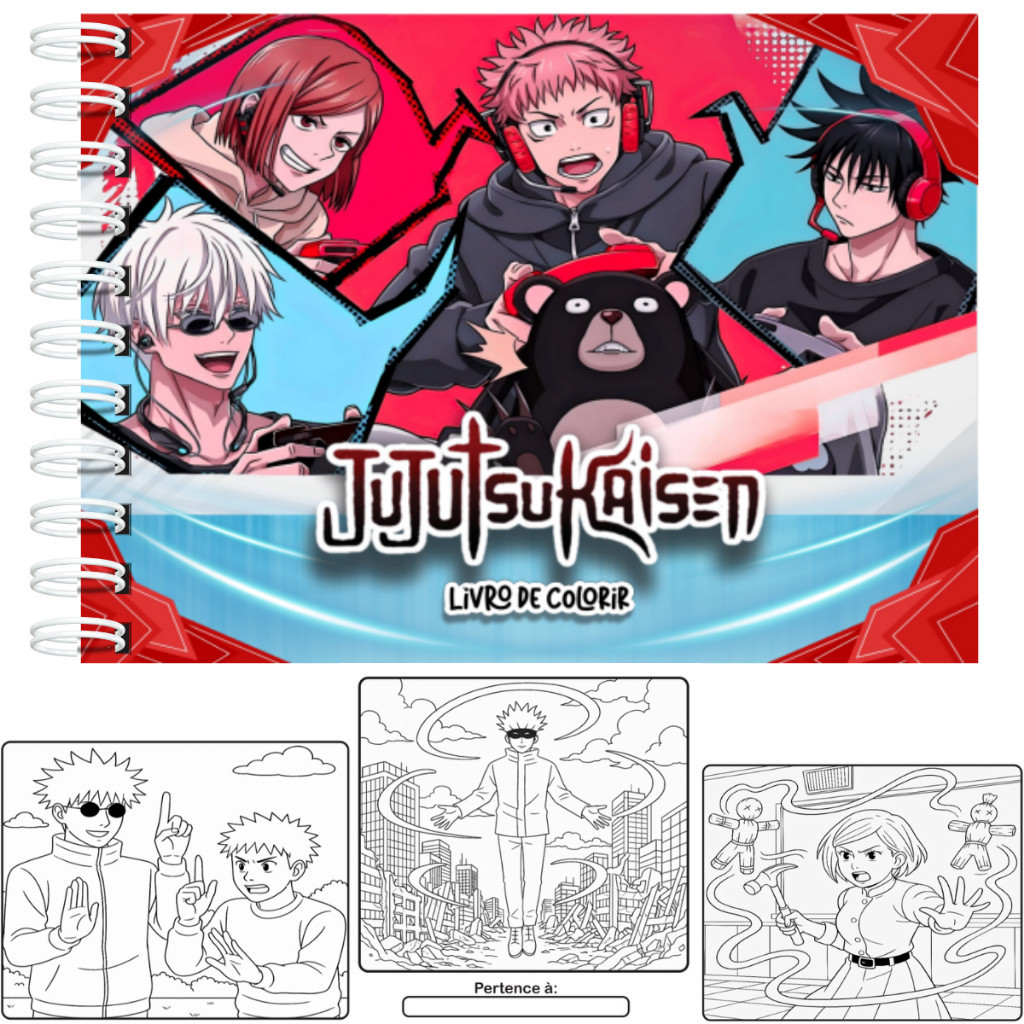 LIVRO DE COLORIR GUERREIROS DE ENERGIA E MAGIA ANIME PERSONALIZADO COM NOME – ENVIO IMEDIATO