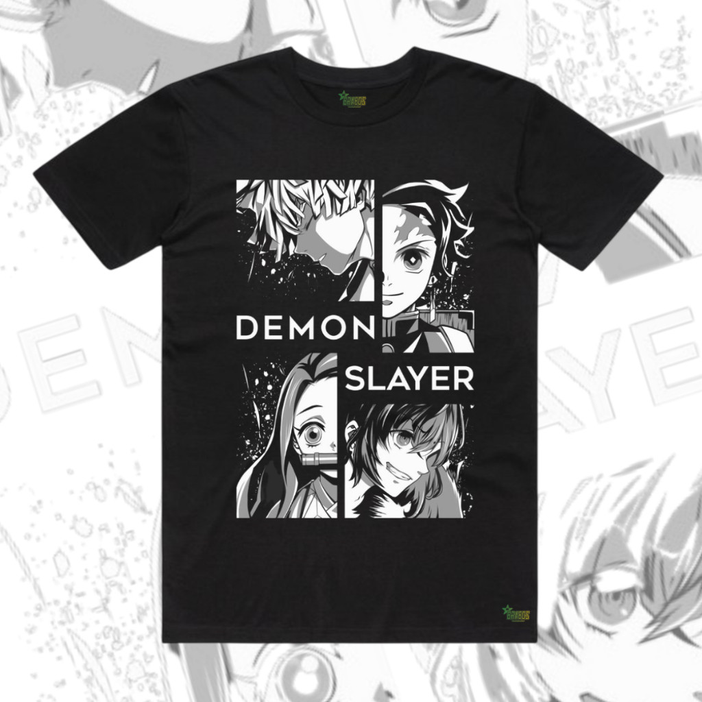 camiseta demon slayer anime maná geek camisa algodão unissex desenho