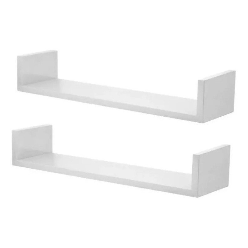 Promoção 2 Prateleira Nicho U 50x15 Mdf 15mm Branco