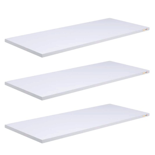 Conjunto 3 Prateleiras Lisas Pronta Entrega/ 1= 60x15 1= 50x15 1= 40x15