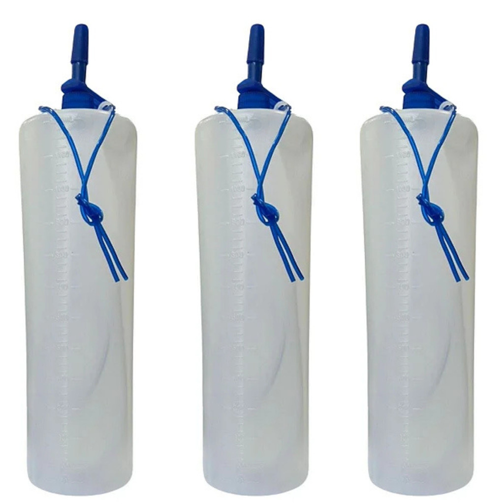 03 Coletor De Urina Transparente Com Extensão 1200 Ml Uromed