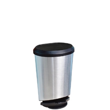 LIXEIRA C/ PEDAL 10L LABEL INOX