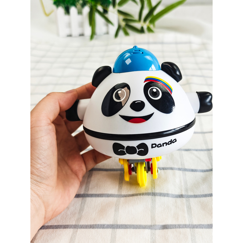 Chengdu Panda Fun Balance Car Suspenso Tumbler Uniciclo Corda Infantil Tecnologia Preta Elétrica Quebra-cabeça de Descom