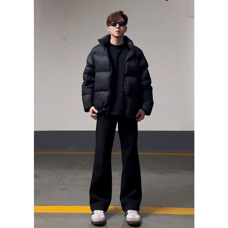 Preto americano magro-ajuste Sweatpants masculino primavera outono calças altas cleanfit Drape magro-ajuste esportes cal