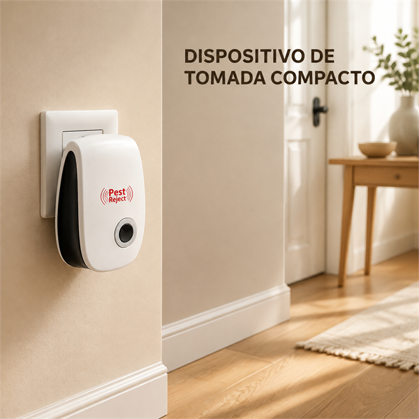 Repelente Ultrassônico Pest Reject Espanta Ratos Baratas Formigas e Mosquitos Bivolt Original Pronta Entrega