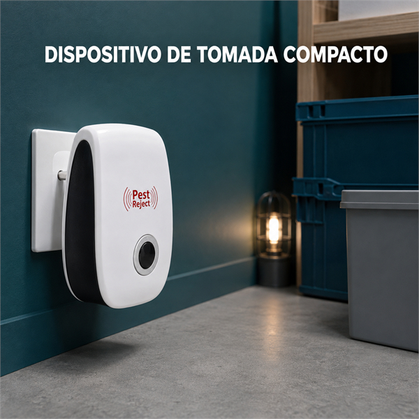 Repelente Eletrônico Ultrassônico Contra Insetos Ratos Baratas e Formigas Bivolt Eficaz para Casa Escritório