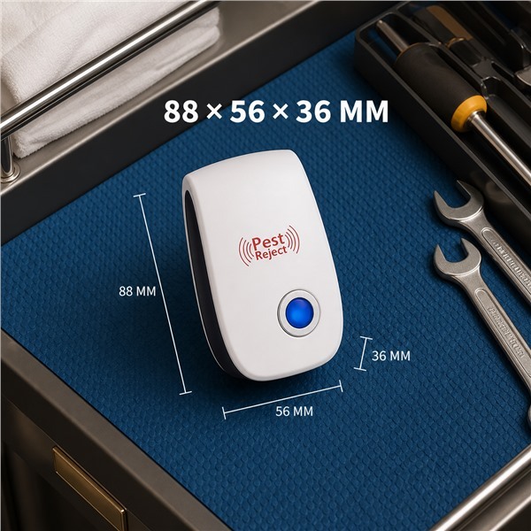 Repelente Ultrassônico Pest Reject Contra Ratos Baratas Formigas Bivolt Liga Na Tomada